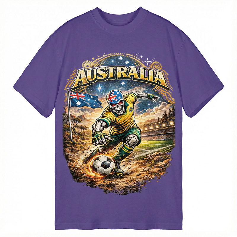 Modecanvas Australia Soccer DTG Printing Classic T-Shirt-modecanvas