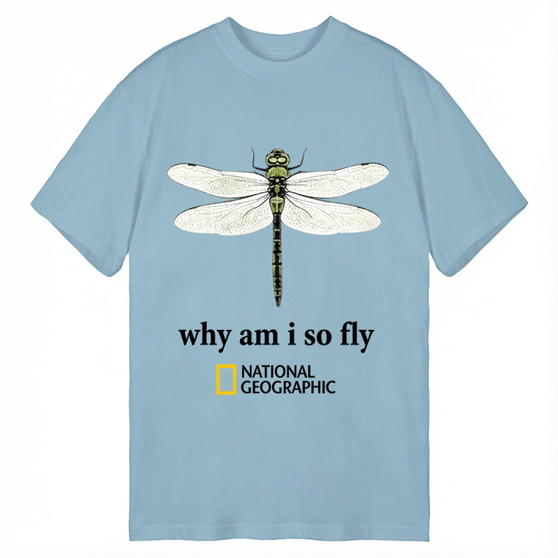 Modecanvas National Geographic Dragonfly DTG Printing Classic T-Shirt-modecanvas