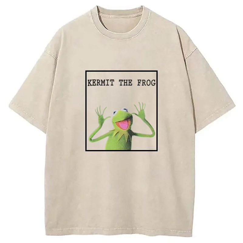 Modecanvas The Frog Meme Washed T-Shirt