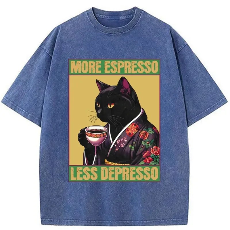 Modecanvas Up Caffeine Down Depression Washed T-Shirt