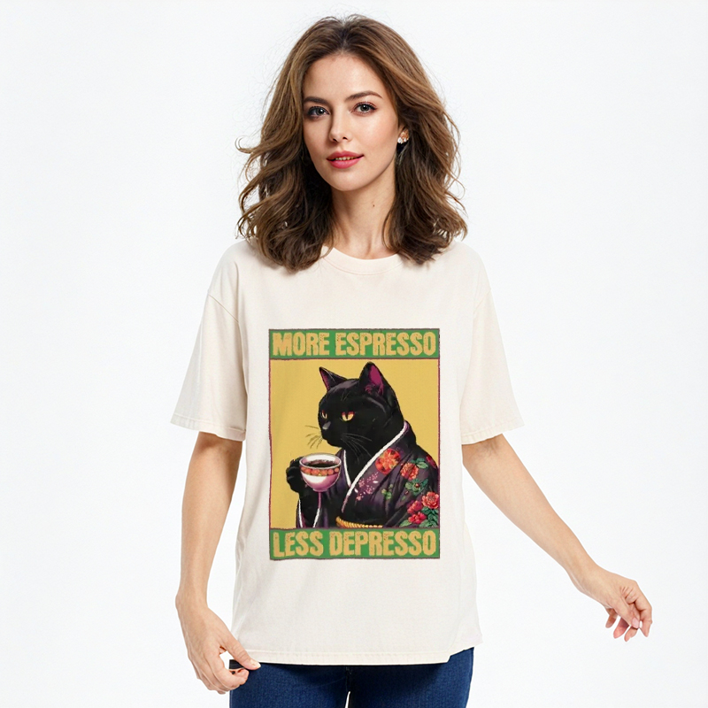 Modecanvas Up Caffeine Down Depression Washed T-Shirt