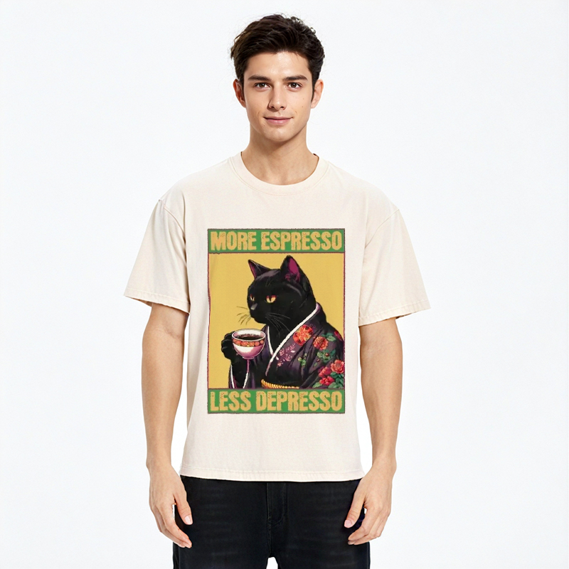 Modecanvas Up Caffeine Down Depression Washed T-Shirt