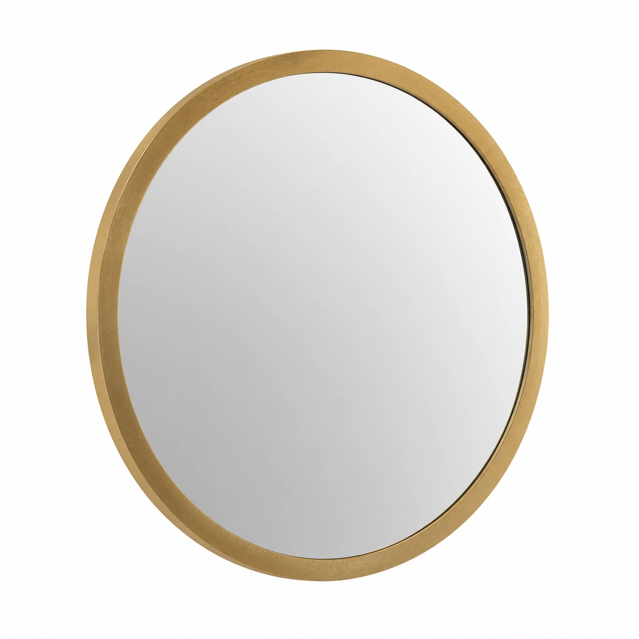 Moderner Rundspiegel mit Goldrahmen – Minimalistischer Wandspiegel ca. 80 cm-ordermovo