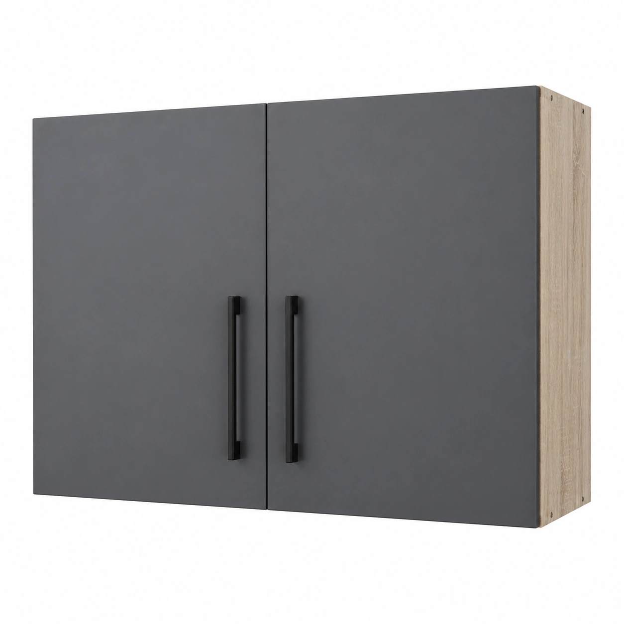 Hangeschrank Modern Grau Matt 2-türig 100x64x35 cm-ordermovo