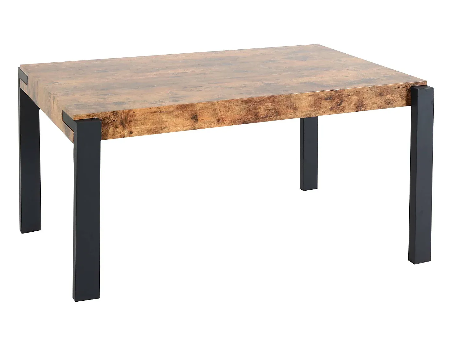 Eleganter Esstisch aus Wildeiche, dunkles Design