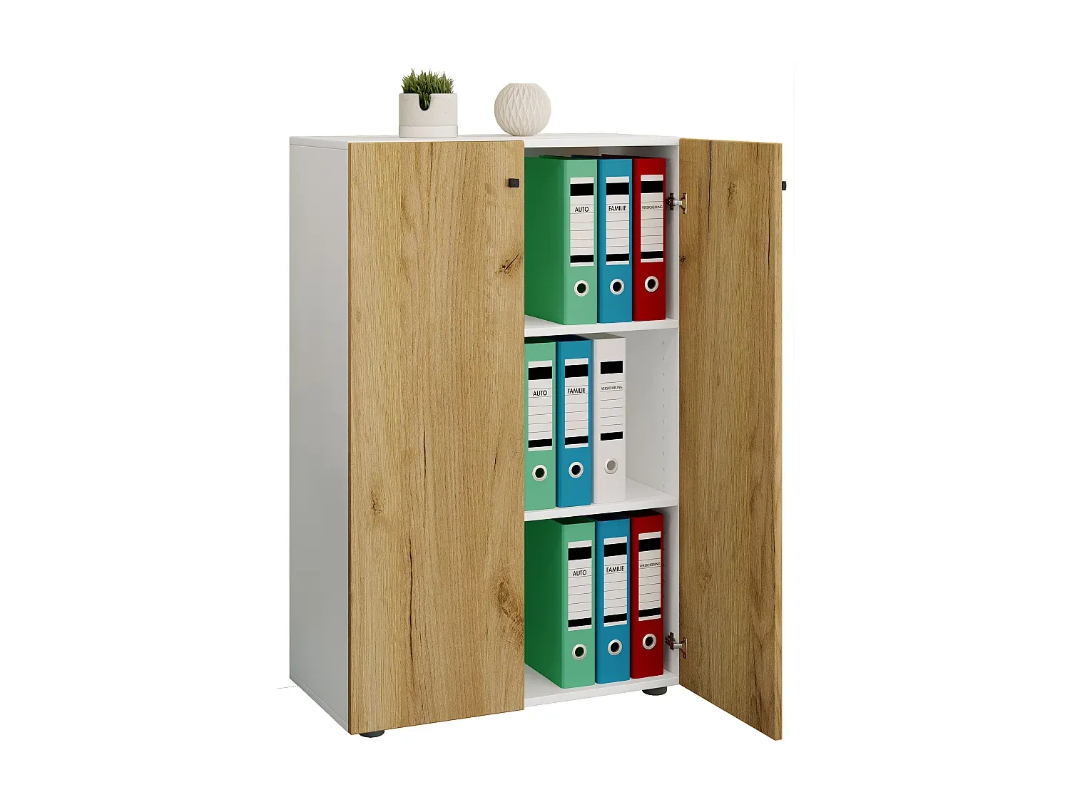 Moderner Büroschrank mit Dreifachtür