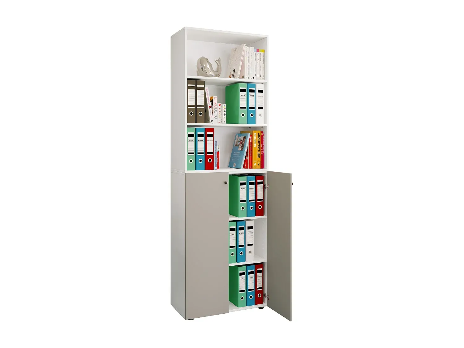 Moderner Aktenschrank mit Regaloption