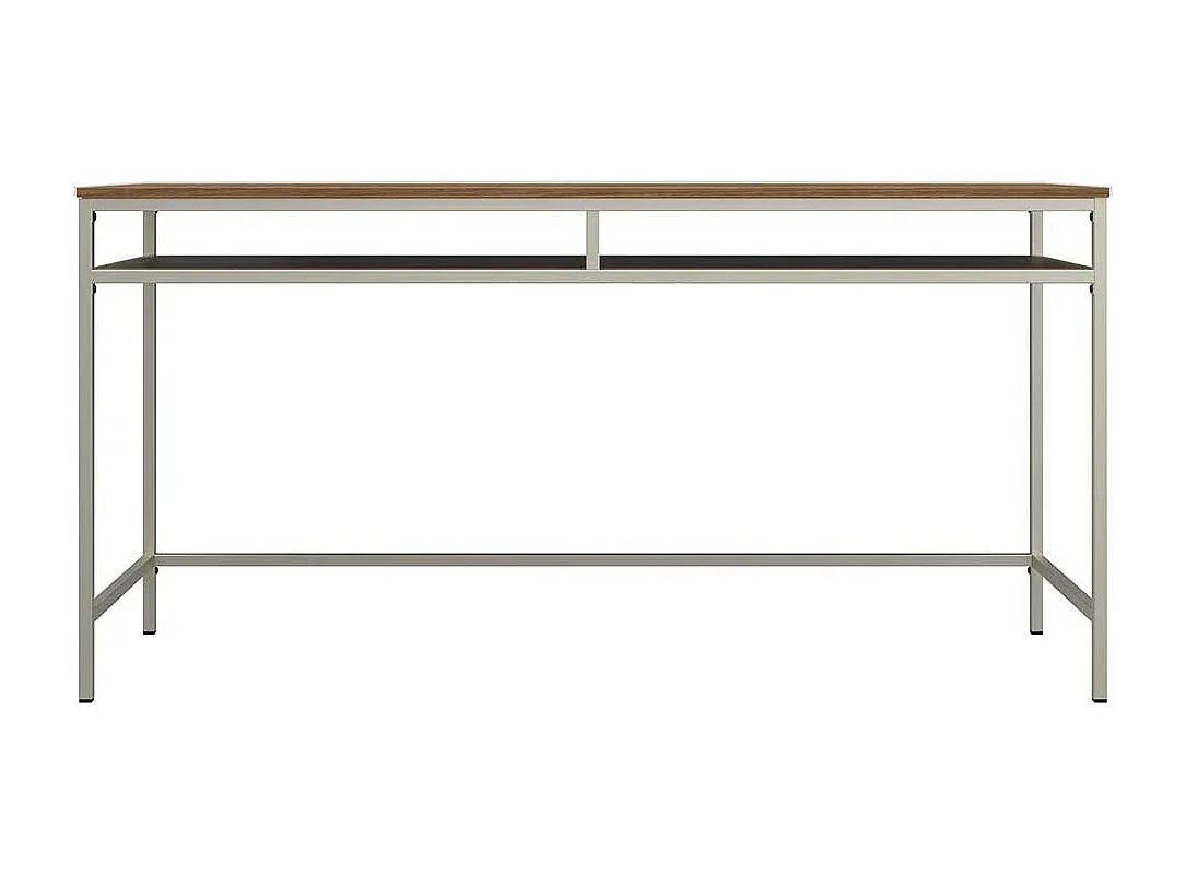 Moderner Esstisch in Walnuss und Taupe, 153 cm breit