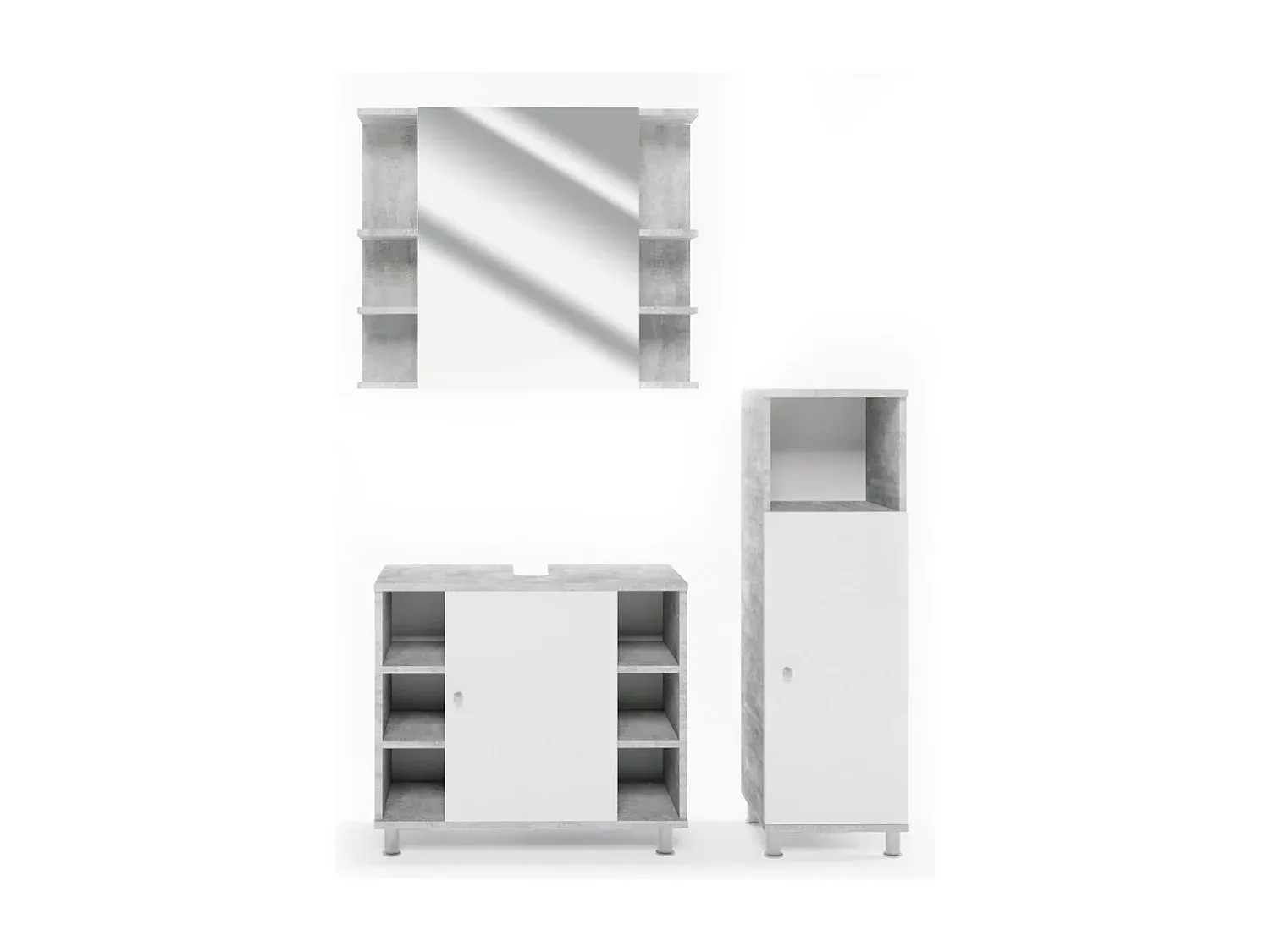 Modernes Badezimmermöbel-Set mit Stauraum
