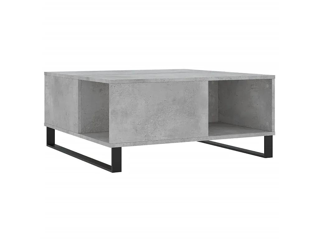 Moderner Couchtisch in Betongrau 80x80x36,5 cm