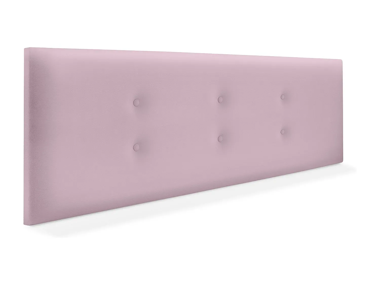 Kopfteil aus Kunstleder mit Knöpfen, Rosa, 160x50cm