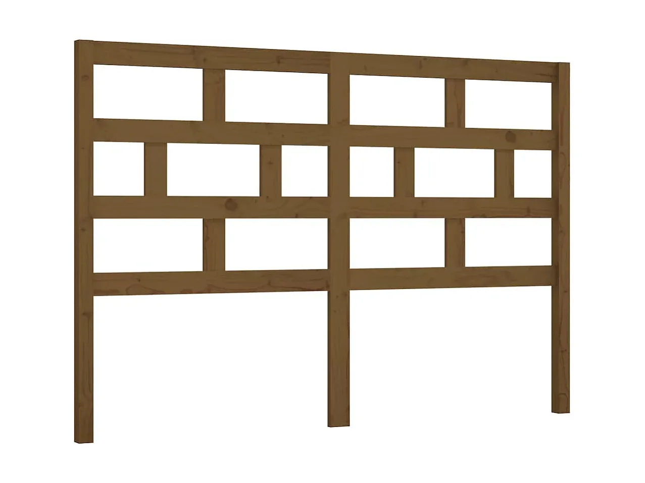 Holz-Kopfteil in Honigbraun 141 x 4 x 100 cm