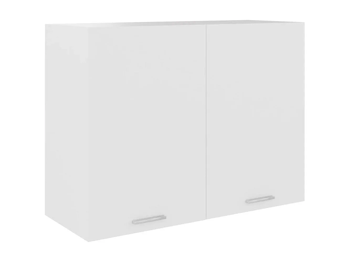 Wandschrank in Weiß aus Holzwerkstoff 80x31x60 cm