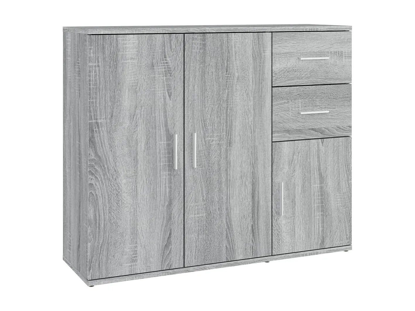 Modernes Sideboard in Grau Sonoma Holzoptik