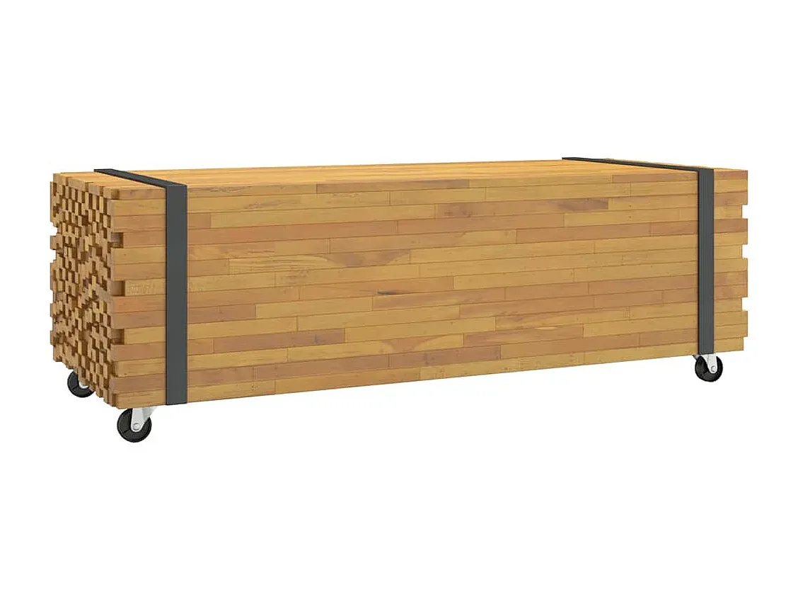 Eleganter Wohnzimmertisch aus Massivholz Teak 110x45x35 cm