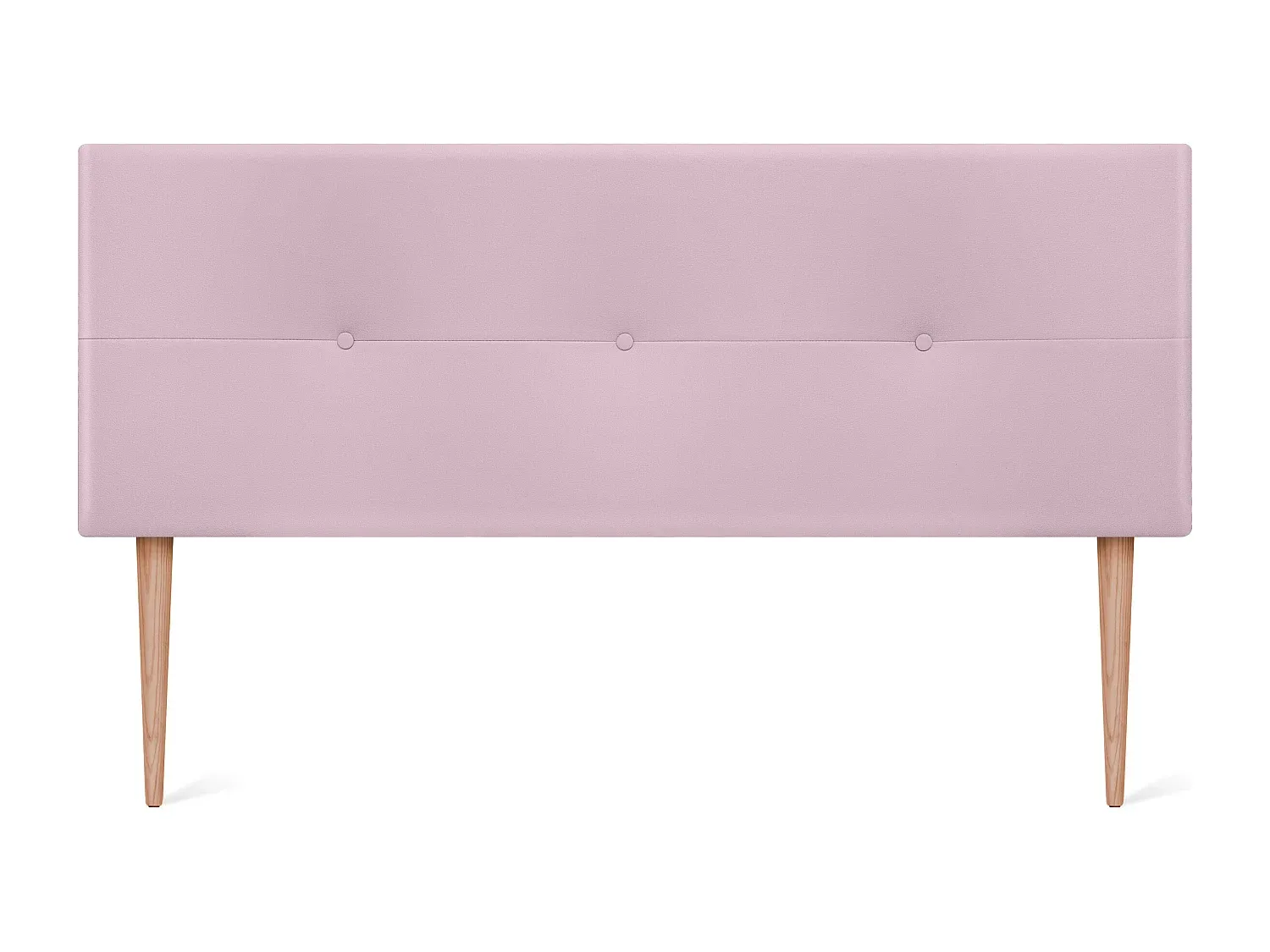 Kopfteil Kunstleder mit Knöpfen 150x105cm Rosa