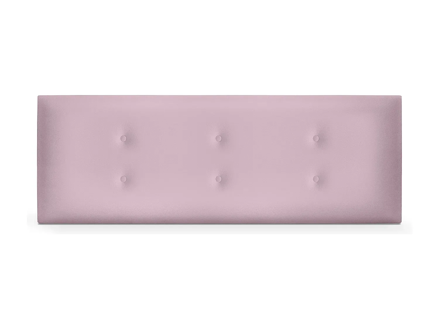 Kopfteil aus Kunstleder mit Knöpfen, Rosa, 160x50cm