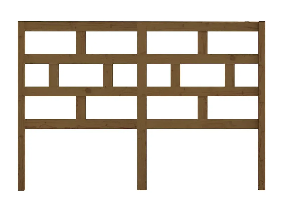 Holz-Kopfteil in Honigbraun 141 x 4 x 100 cm