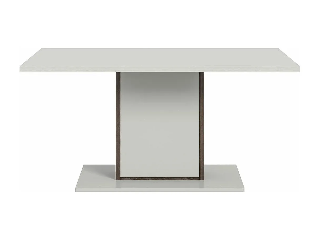 Moderner Esstisch in Hellgrau, 160x90 cm