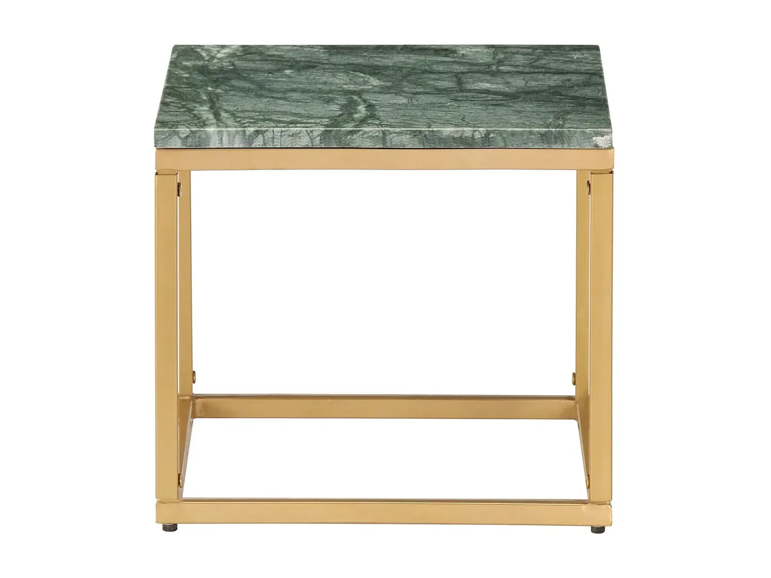 Moderner Beistelltisch aus grünem Kunstmarmor