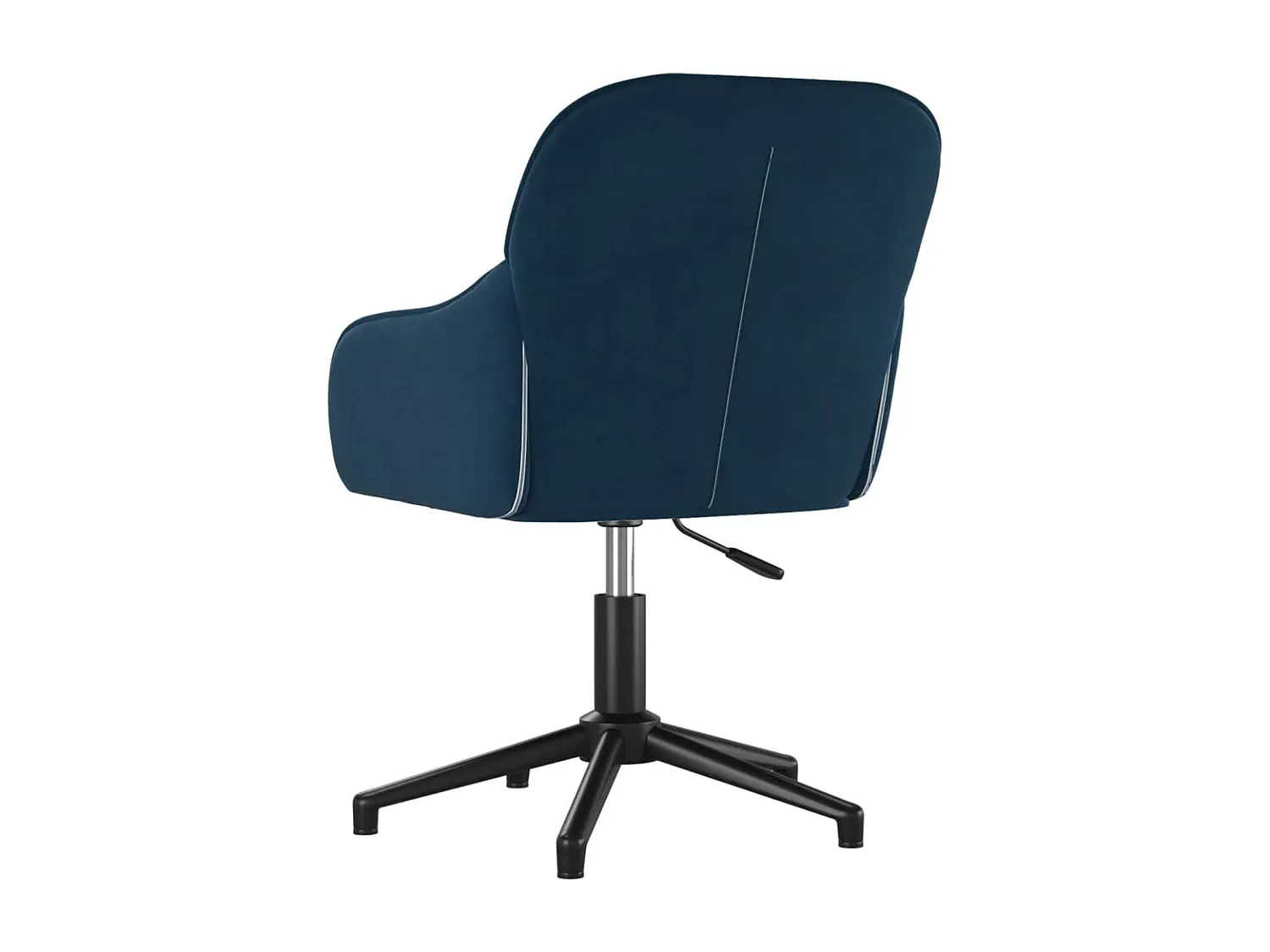 Ergonomischer Drehstuhl aus Samt in Blau