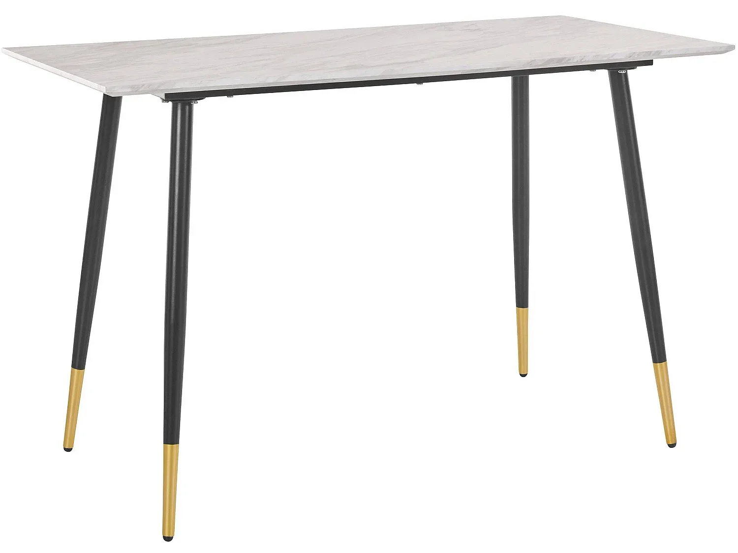 Moderner Schreibtisch mit Marmoroptik in Schwarz und Gold
