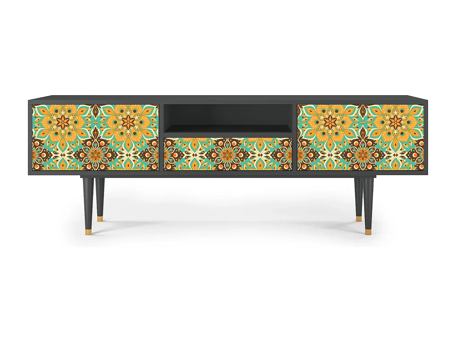 Fernsehtisch in modernen Farben 170x59x41 cm