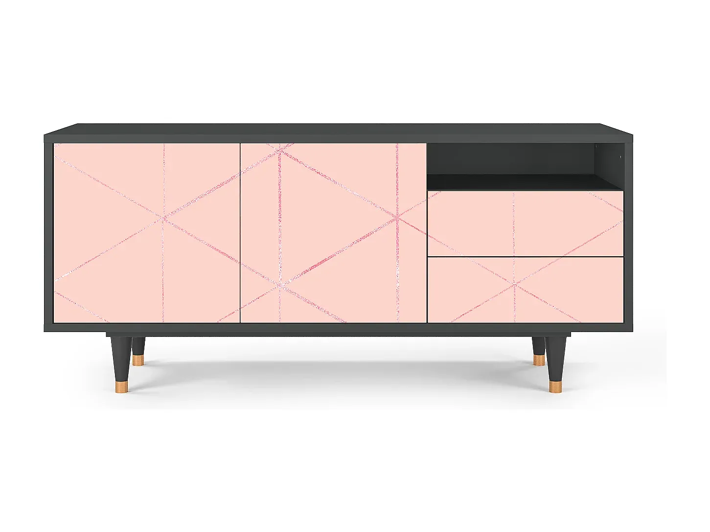 Elegantes TV-Möbel mit Stauraum, 125 cm