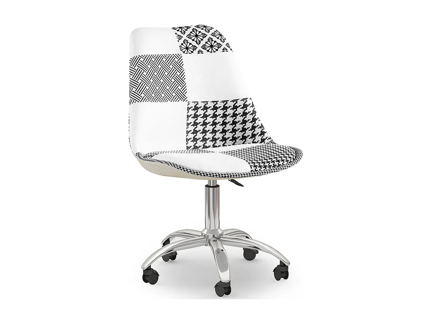 Ergonomischer Schreibtischstuhl mit Patchwork-Design