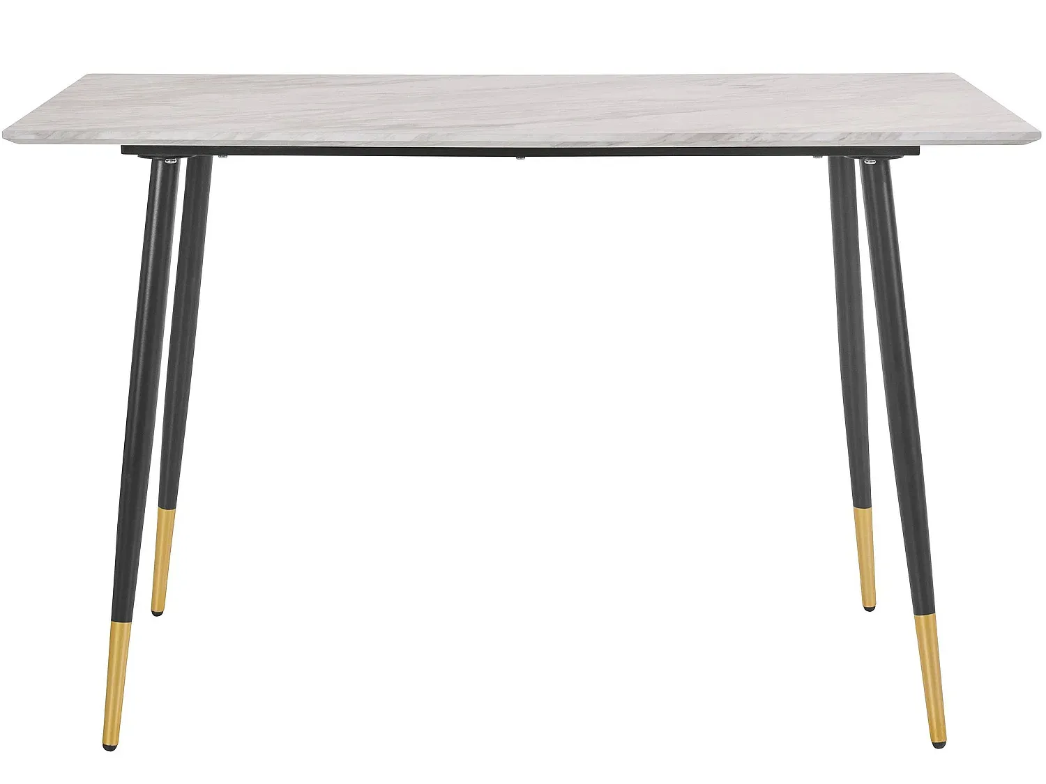 Moderner Schreibtisch mit Marmoroptik in Schwarz und Gold