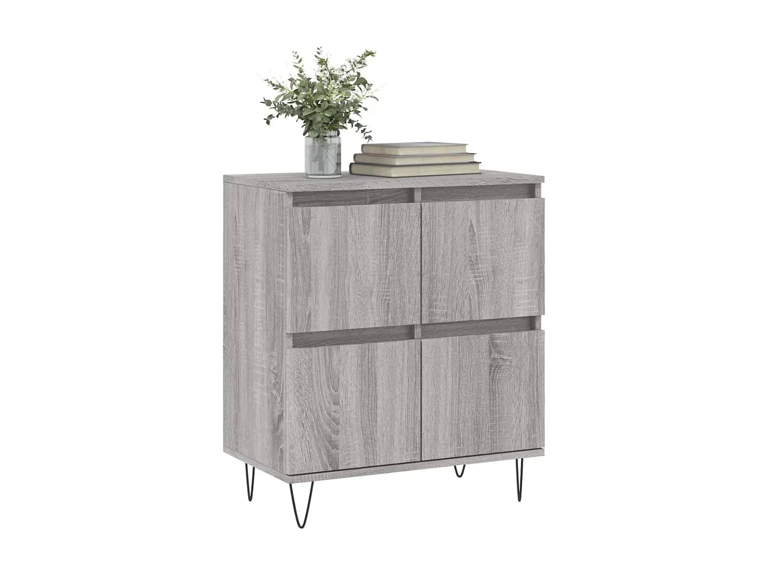 Modernes Sideboard Holzoptik Grau
