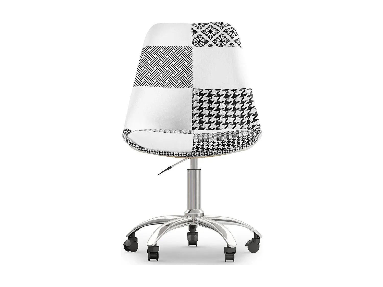 Ergonomischer Schreibtischstuhl mit Patchwork-Design