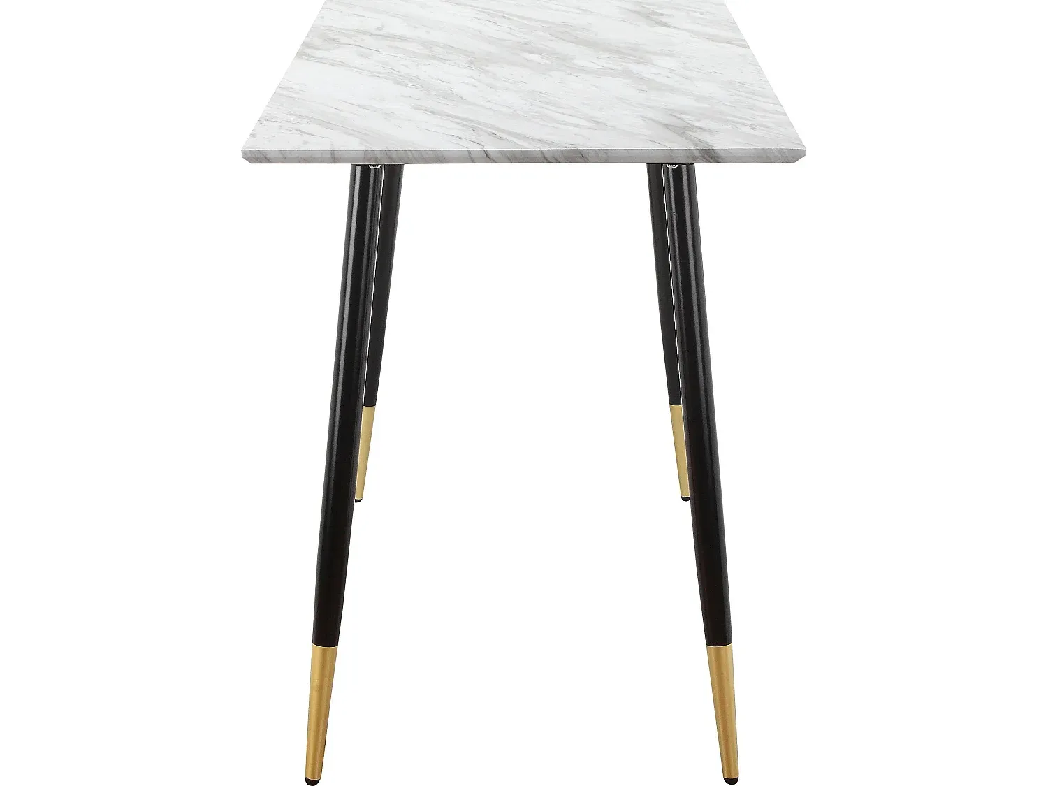 Moderner Schreibtisch mit Marmoroptik in Schwarz und Gold
