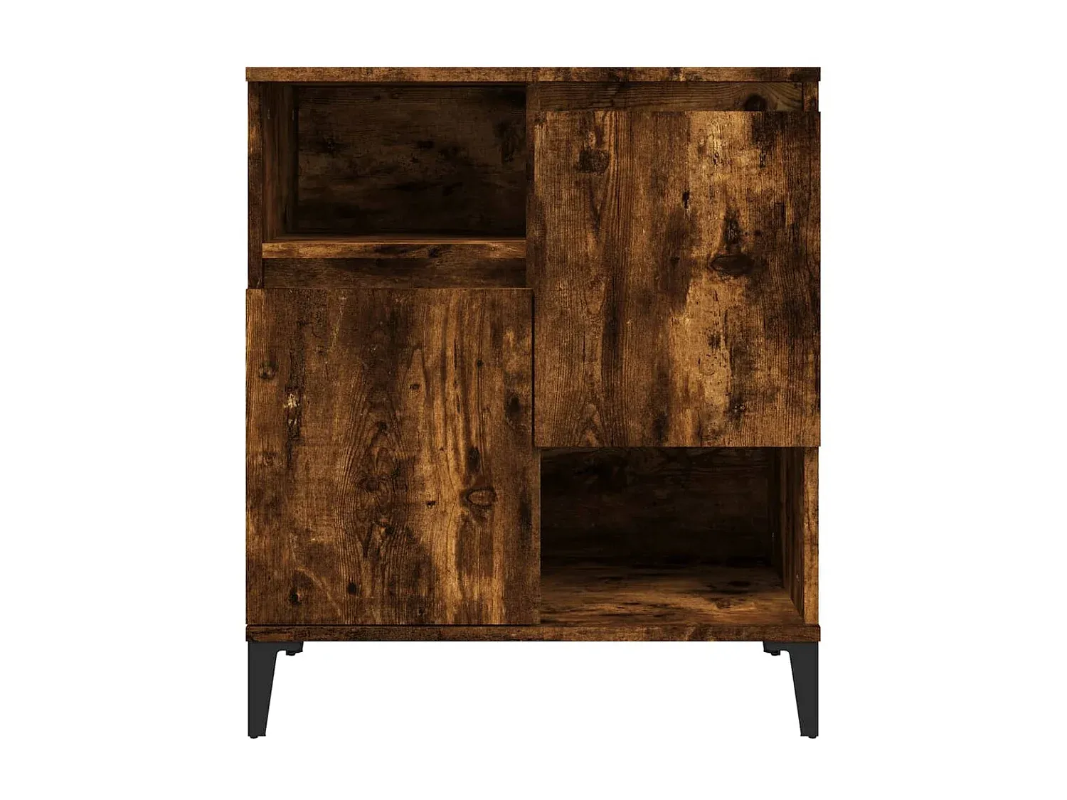 2er-Set Sideboards Lowboards in Räuchereiche 60x35x70 cm