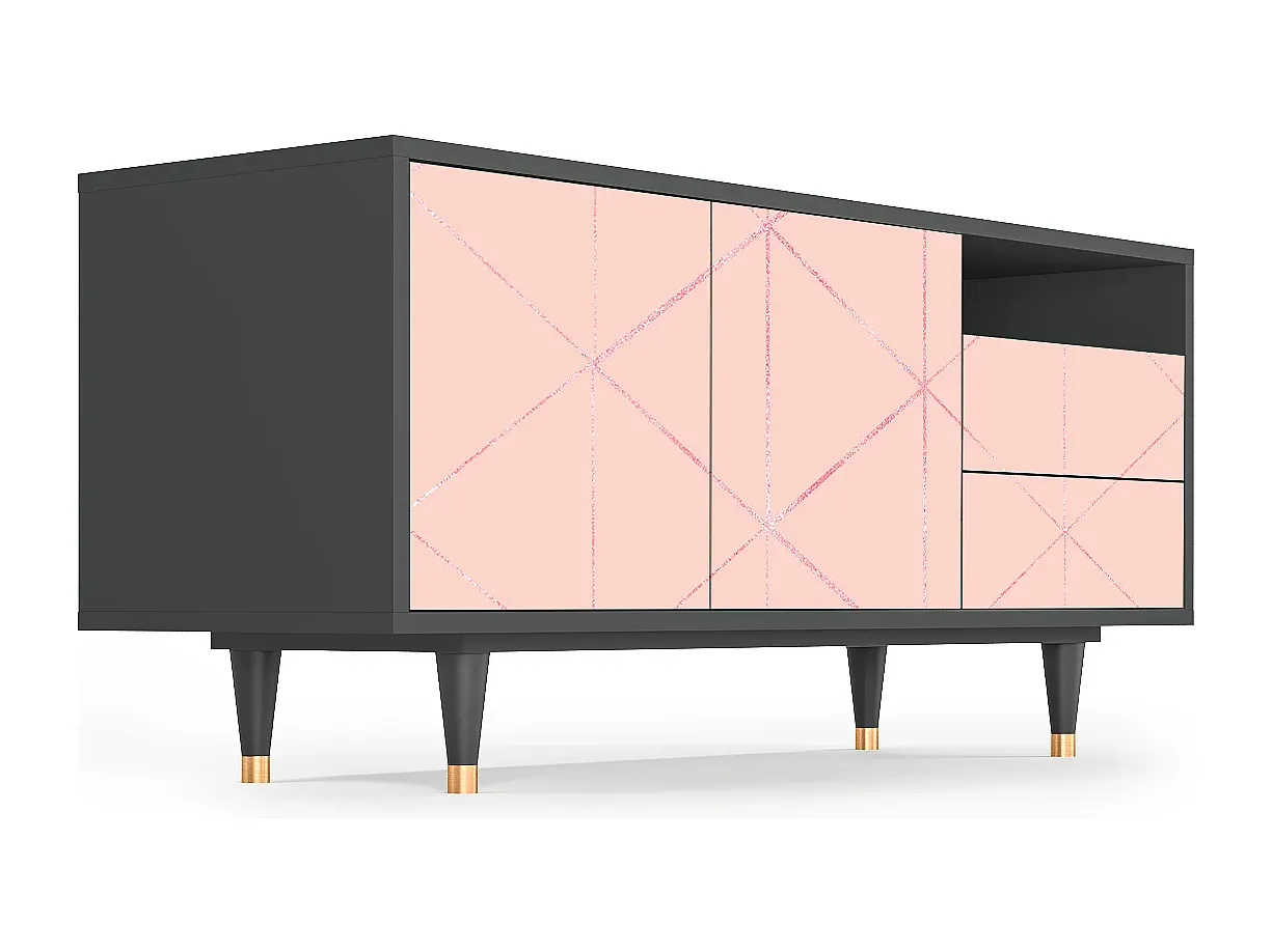 Elegantes TV-Möbel mit Stauraum, 125 cm