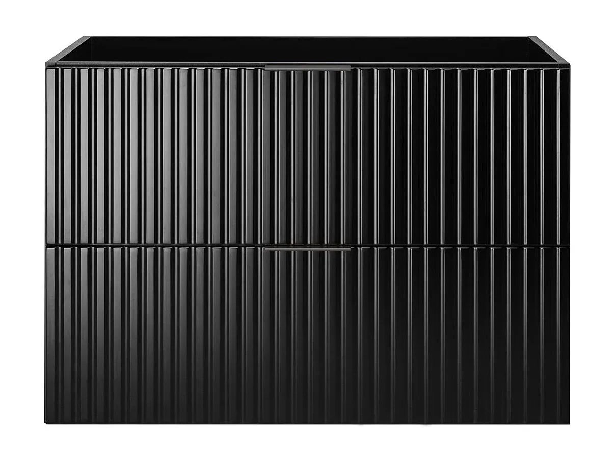 Moderner Unterschrank für Badezimmer, schwarz, 80 x 57 x 46 cm