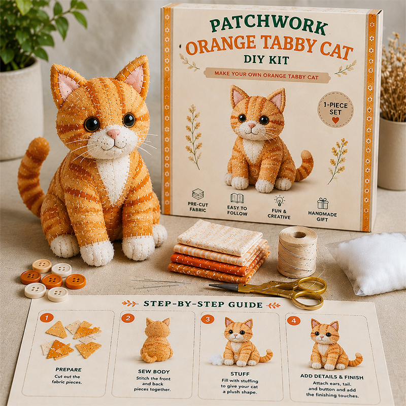 🧵DIY Patchwork Gnome Kit – Create Your Own Adorable Gnome ♂