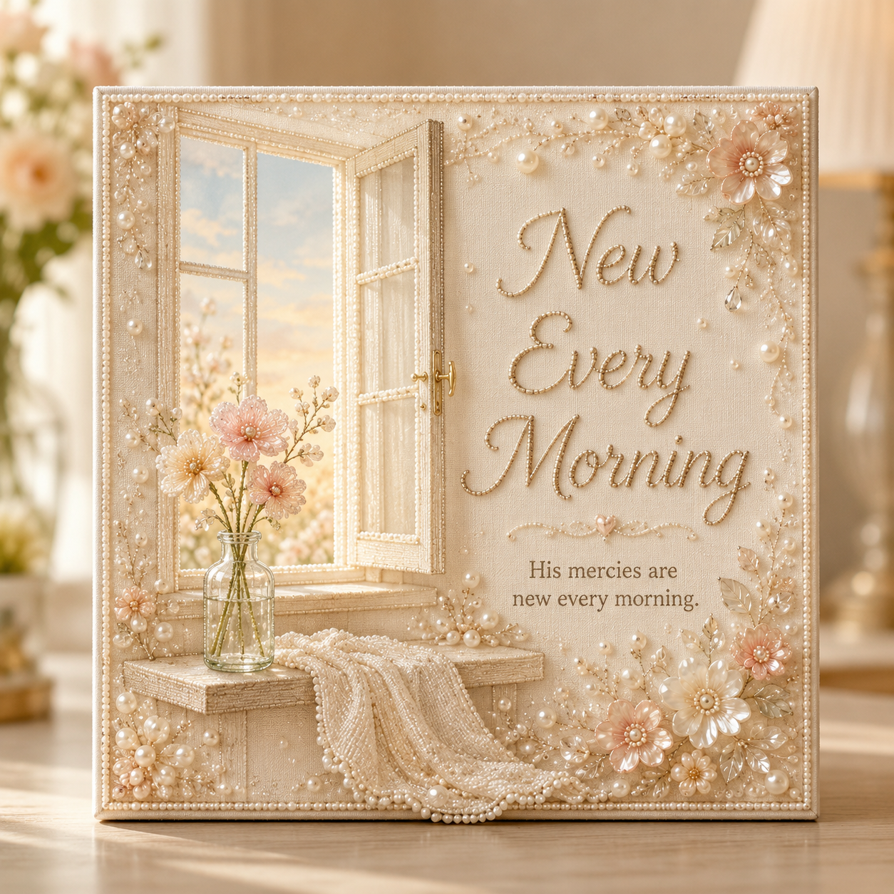 🌅 Morning Mercies – Faith-Inspired Pearl Art Kit