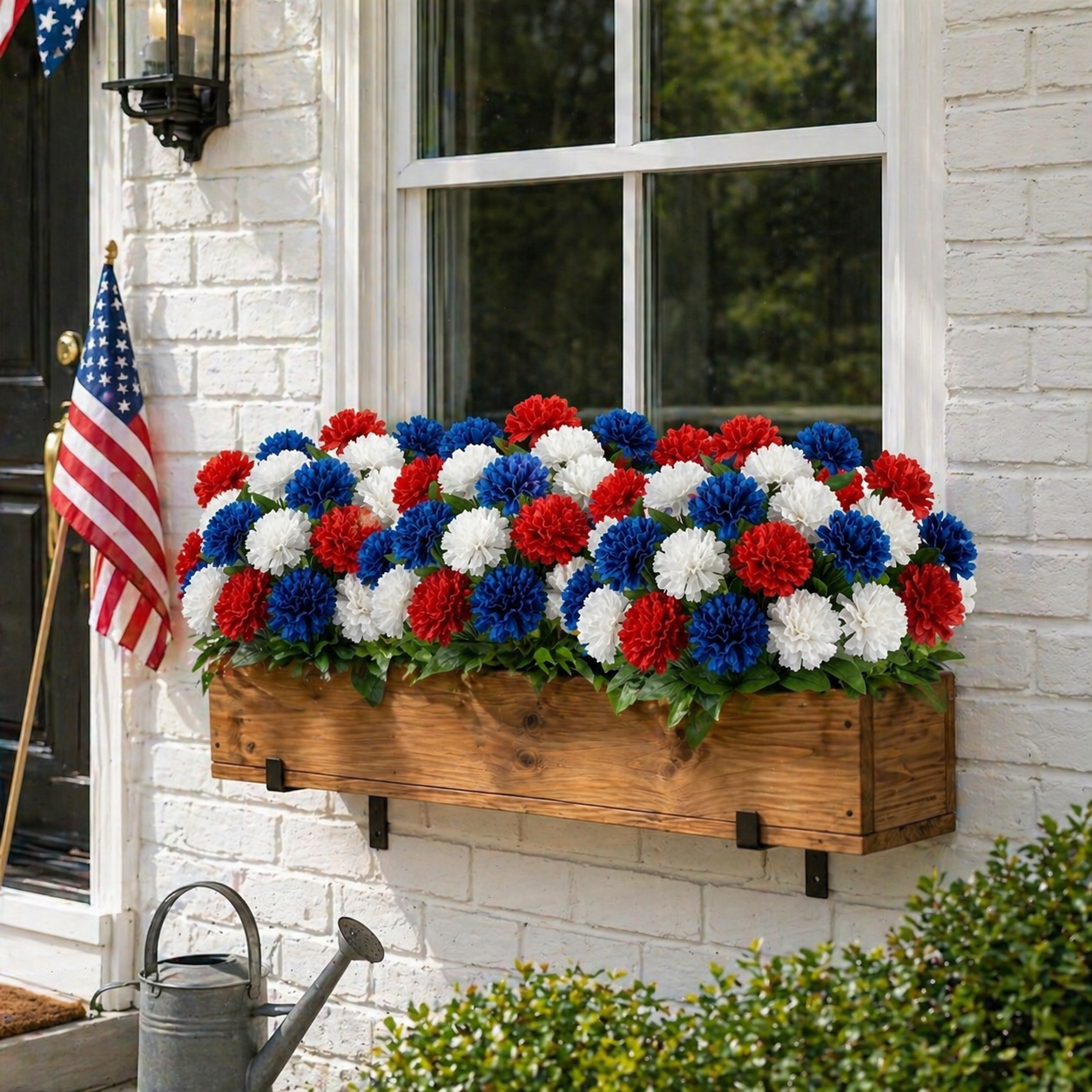 Patriotic Artificial Carnation Bouquet-EASESTER