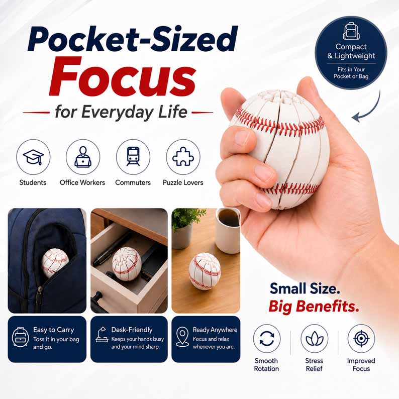 Last Day 60% OFF - Baseball Fidget Ball Toy