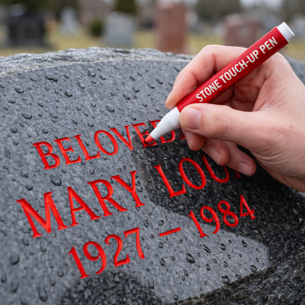Golden Tombstone Marker Pen for Restoring Faded Grave Inscriptions-EASESTER