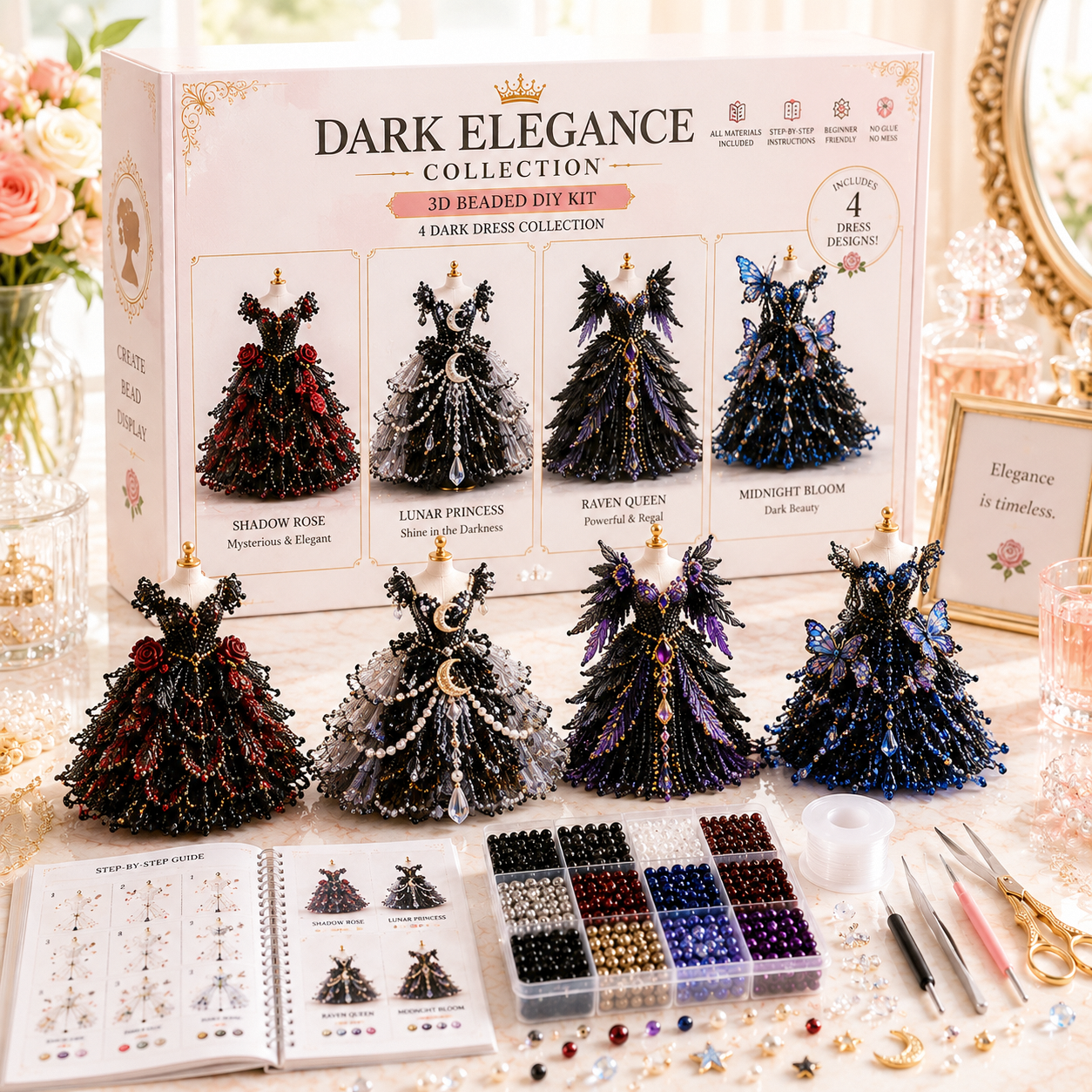 🌸 Magical Dress Worlds™ — 3D Beaded DIY Collection