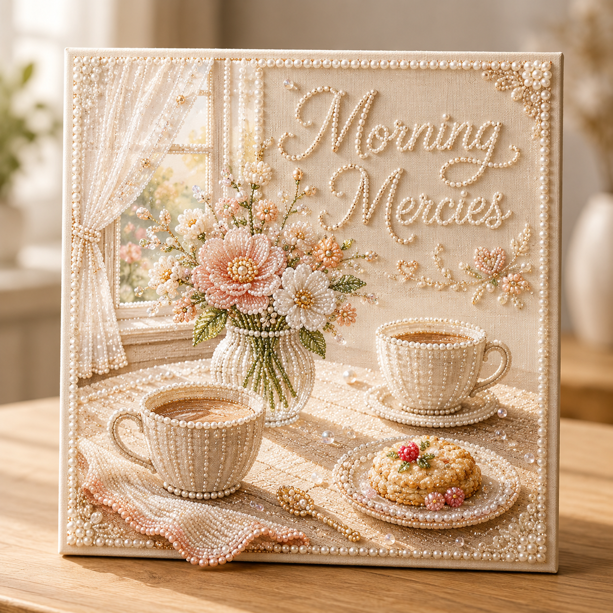 🌅 Morning Mercies – Faith-Inspired Pearl Art Kit