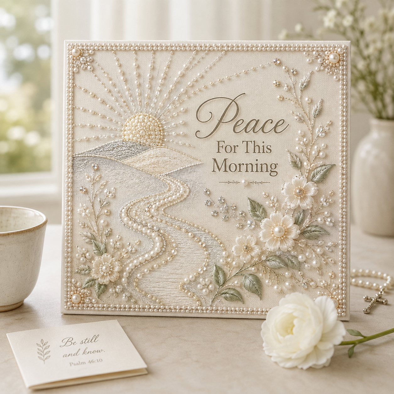 🌅 Morning Mercies – Faith-Inspired Pearl Art Kit