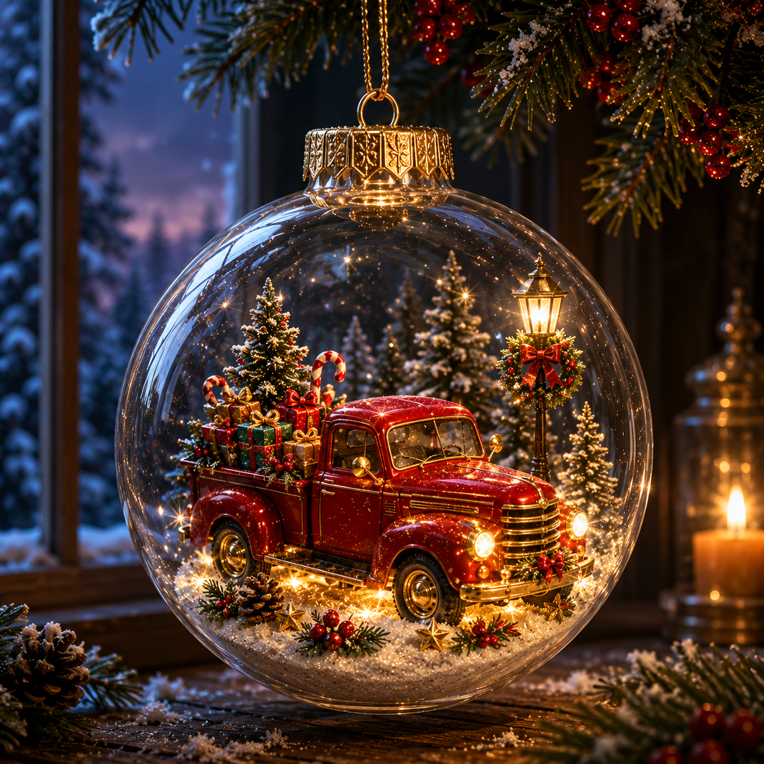 🔥Limited time 70% OFF -✨🎄 Glowing Christmas Story Ornament – Light-Up Mini Holiday Scene