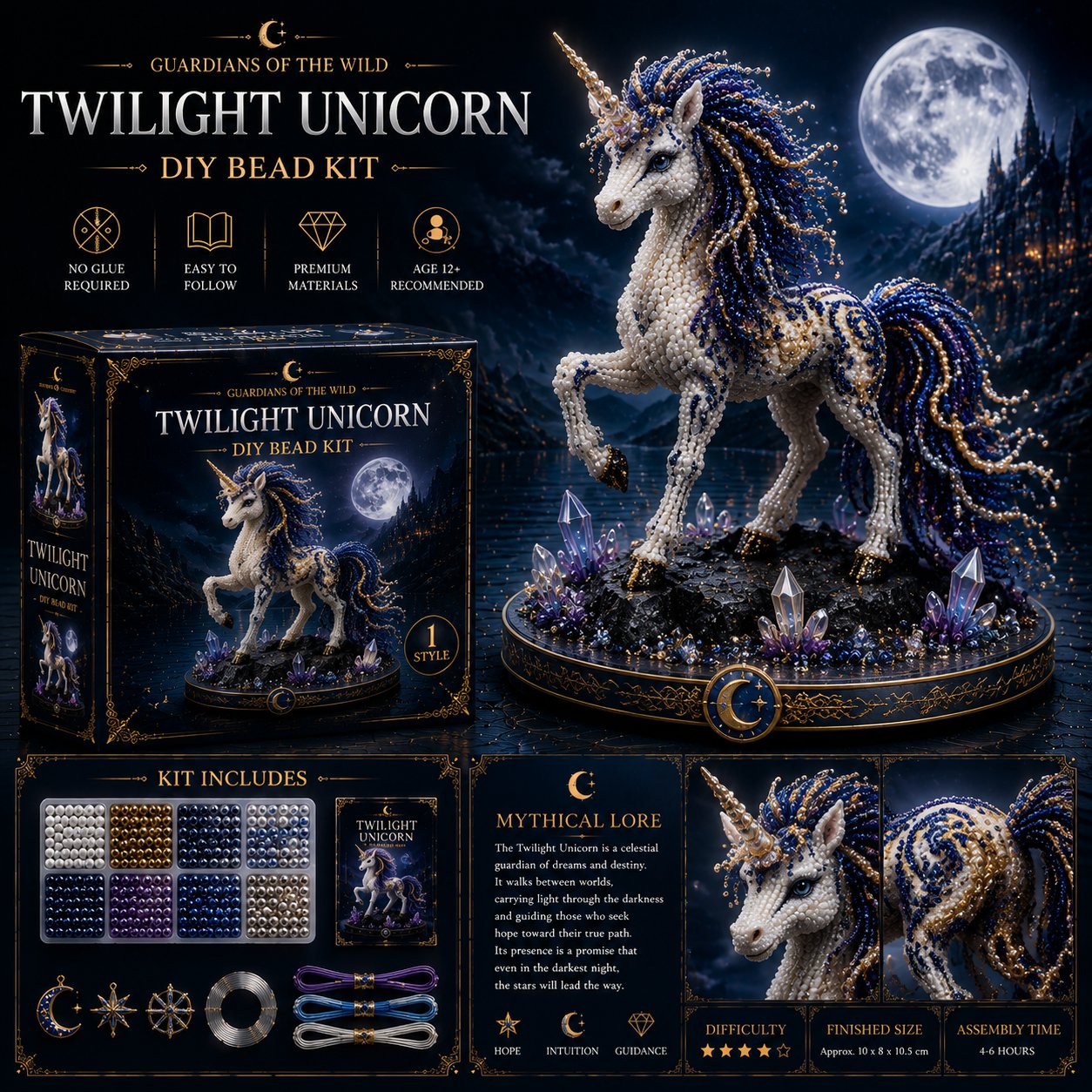 🔥Last Day 49% OFF🎁3D Animal Guardian DIY Bead Kit Collection