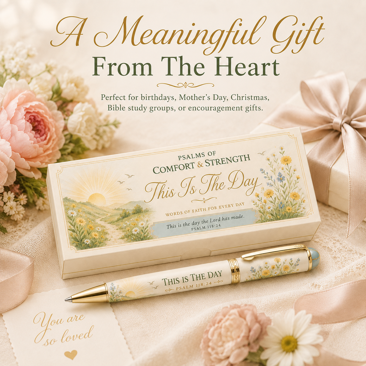✝️ Psalms of Comfort & Strength Scripture Pen Collection