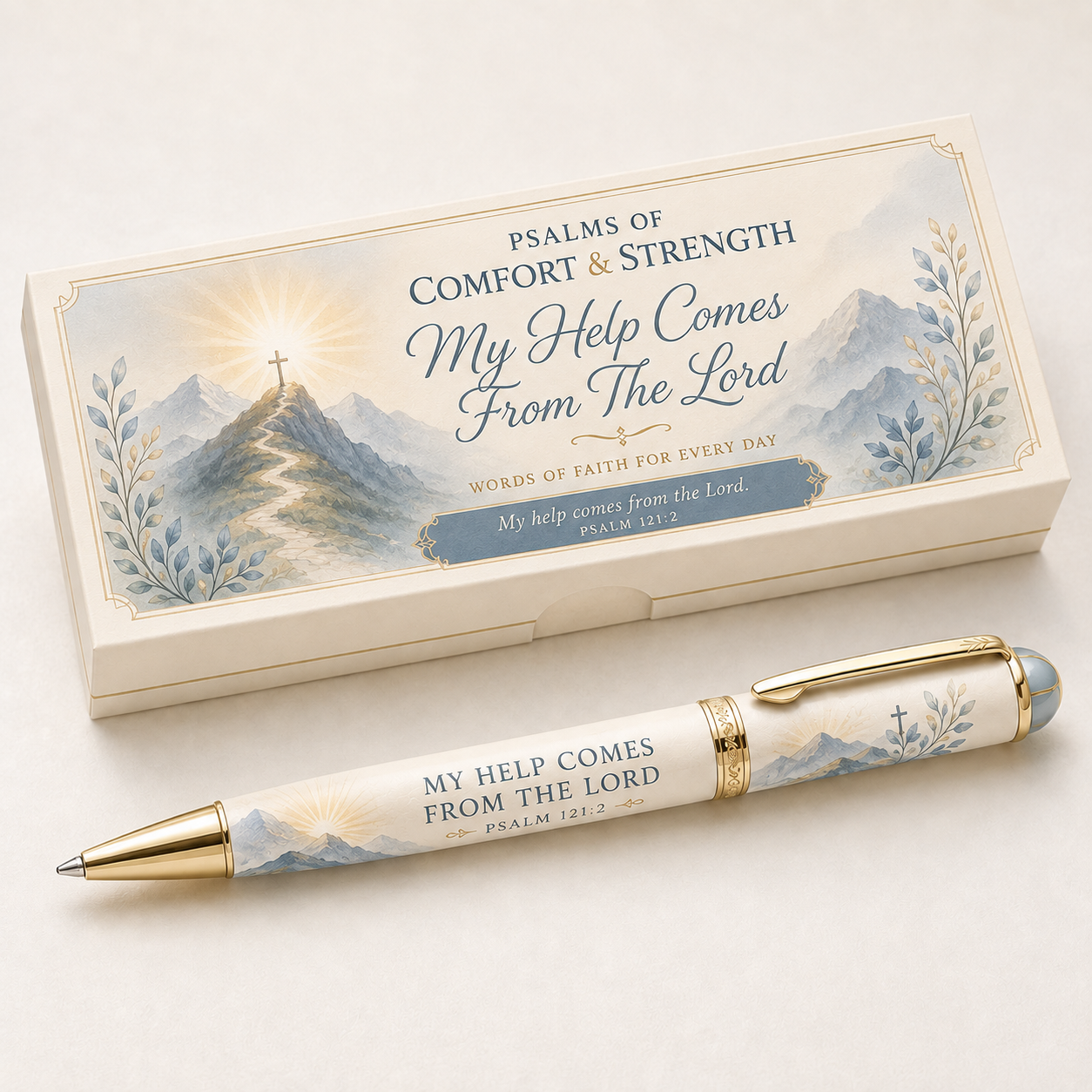 ✝️ Psalms of Comfort & Strength Scripture Pen Collection
