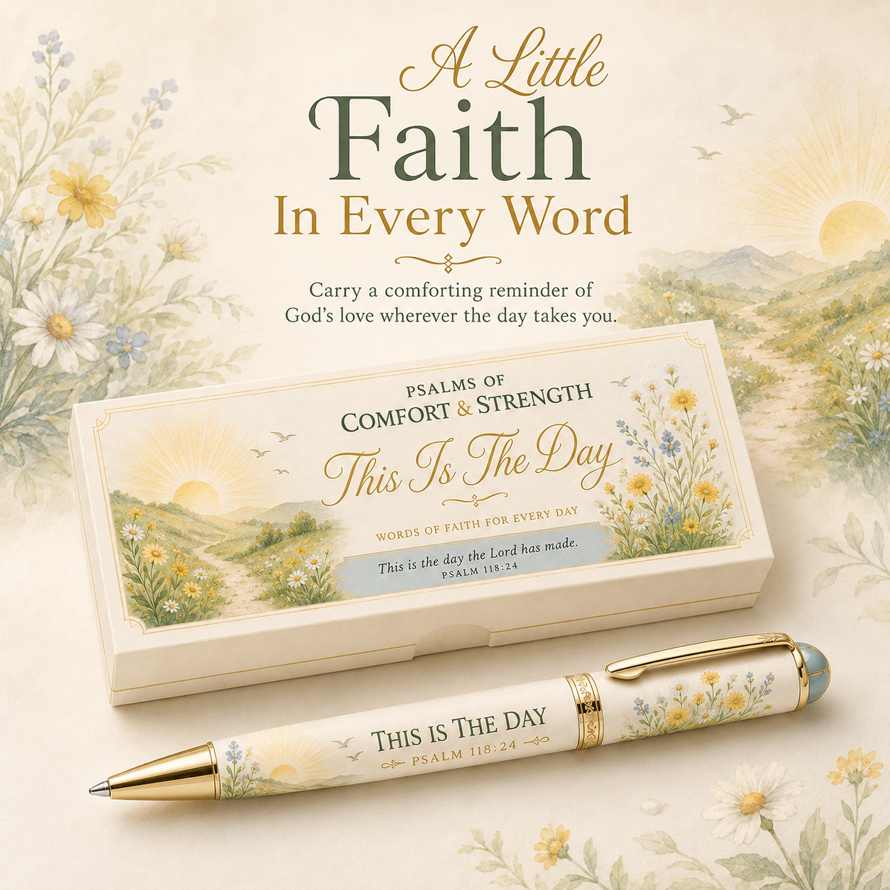 ✝️ Psalms of Comfort & Strength Scripture Pen Collection