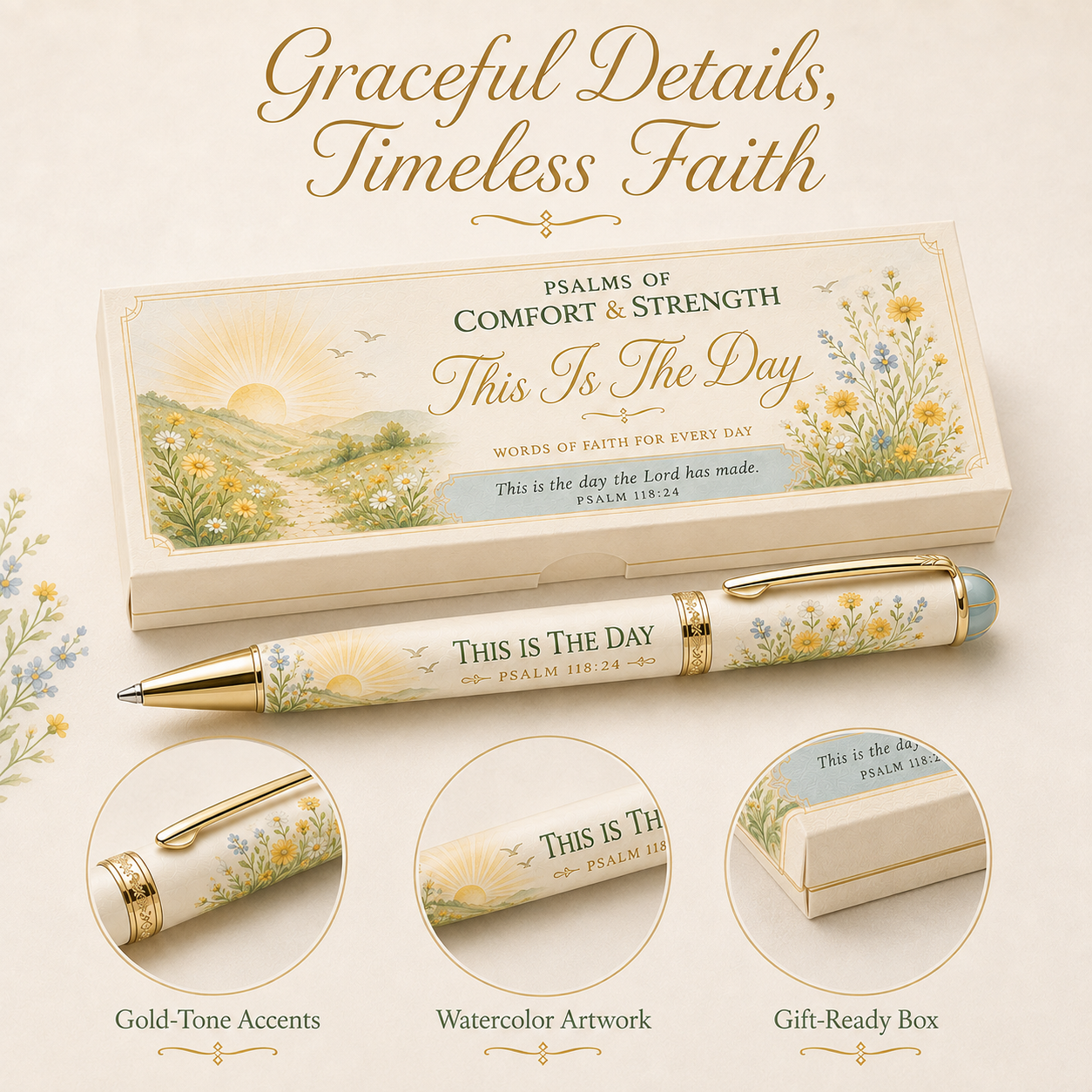 ✝️ Psalms of Comfort & Strength Scripture Pen Collection